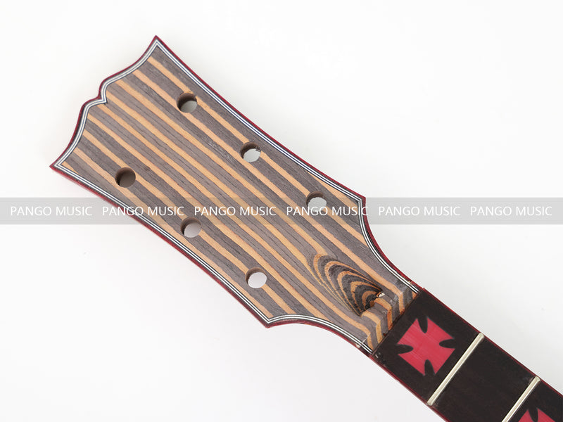 LP Custom Style All Zebrawood DIY Electric Guitar Kit (12795, Limited Edition)