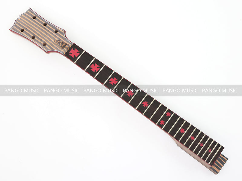 LP Custom Style All Zebrawood DIY Electric Guitar Kit (12795, Limited Edition)