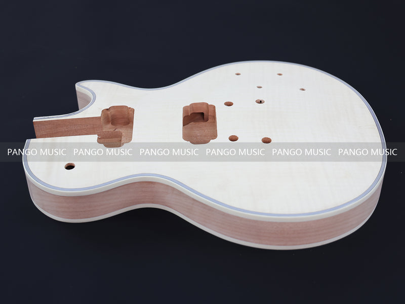 LP Custom Style DIY Electric Guitar Kit with Flamed Maple Top (LRF-042, Limited Edition)