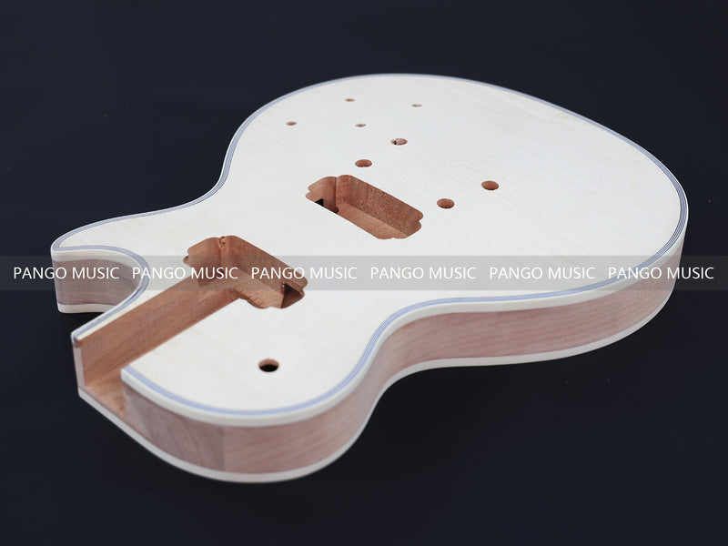 LP Custom Style DIY Electric Guitar Kit with Flamed Maple Top (LRF-042, Limited Edition)