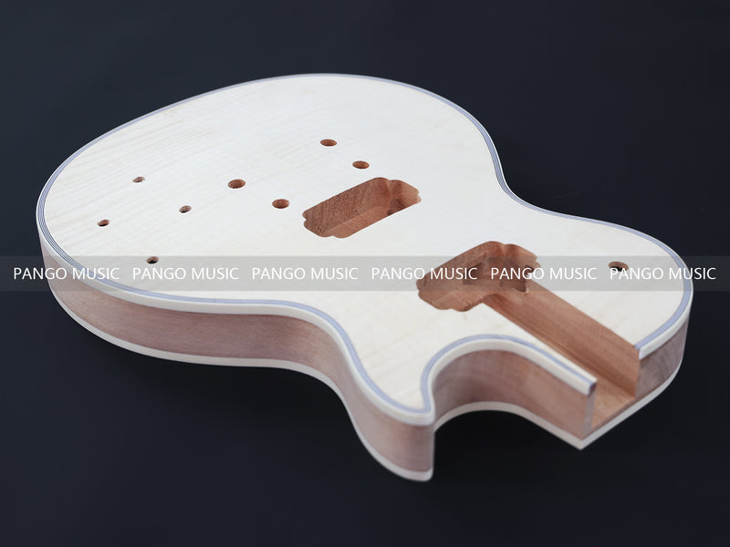 LP Custom Style DIY Electric Guitar Kit with Flamed Maple Top (LRF-042, Limited Edition)
