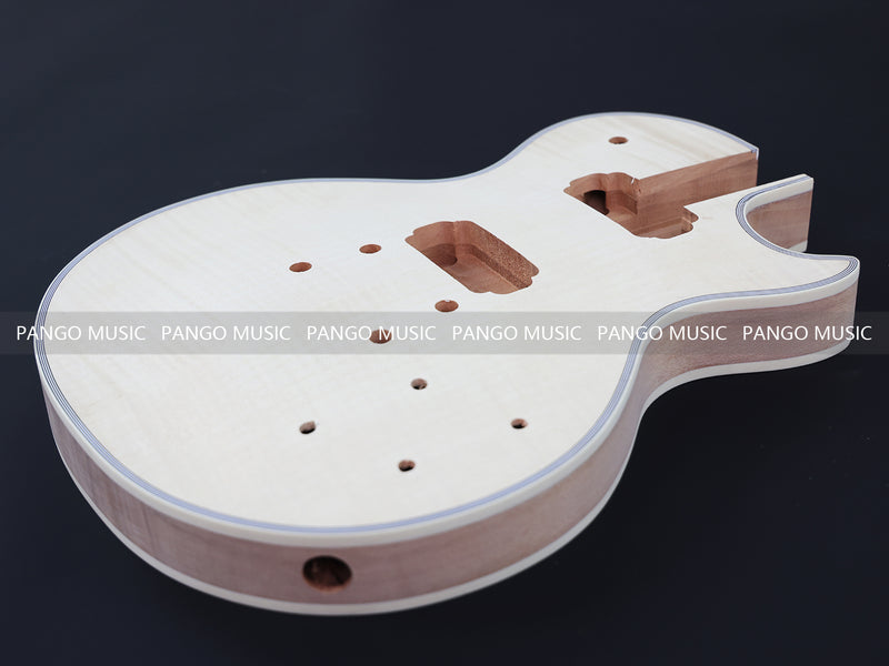 LP Custom Style DIY Electric Guitar Kit with Flamed Maple Top (LRF-042, Limited Edition)