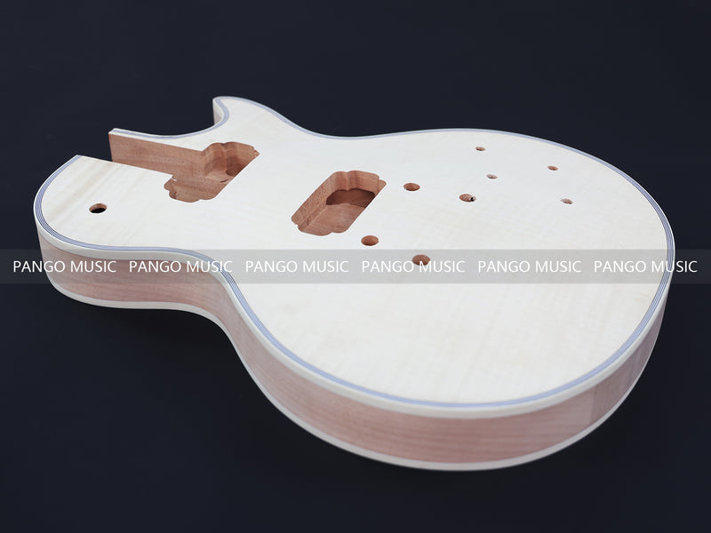 LP Custom Style DIY Electric Guitar Kit with Flamed Maple Top (LRF-042, Limited Edition)