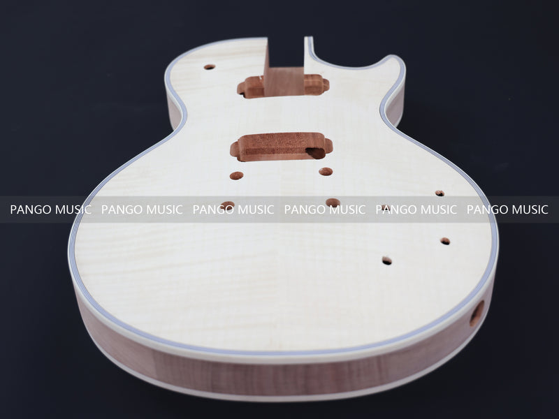 LP Custom Style DIY Electric Guitar Kit with Flamed Maple Top (LRF-042, Limited Edition)