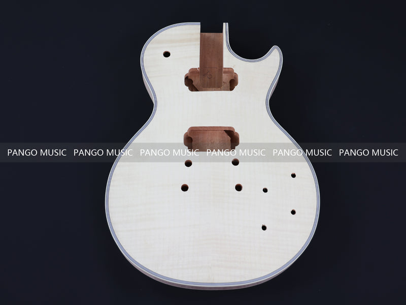 LP Custom Style DIY Electric Guitar Kit with Flamed Maple Top (LRF-042, Limited Edition)