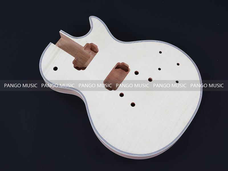 LP Custom Style DIY Electric Guitar Kit with Flamed Maple Top (LRF-042, Limited Edition)