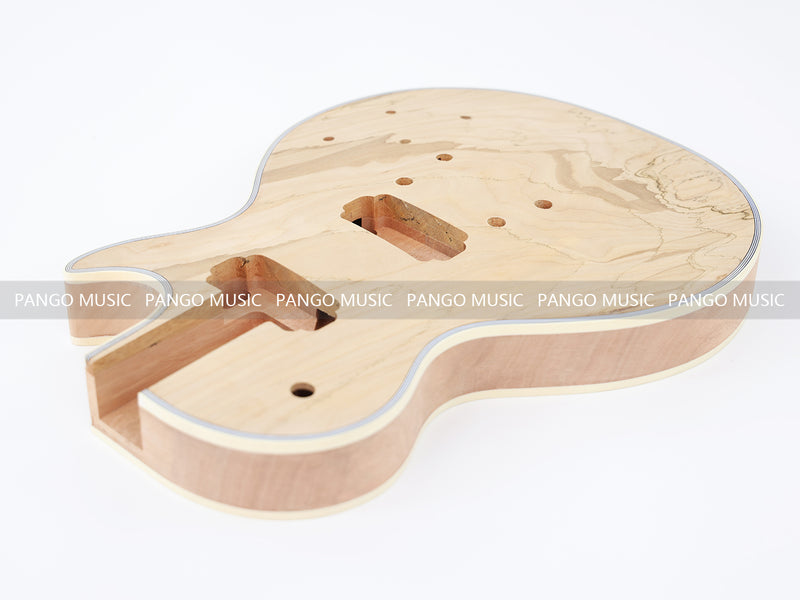 LP Custom Style DIY Electric Guitar Kit with Spalted Maple Top (LRF-040, Limited Edition)