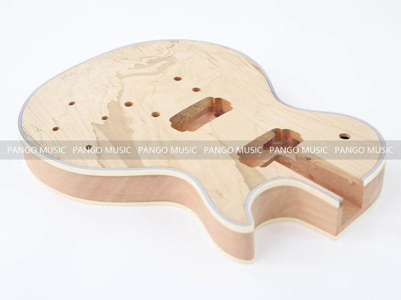 LP Custom Style DIY Electric Guitar Kit with Spalted Maple Top (LRF-040, Limited Edition)