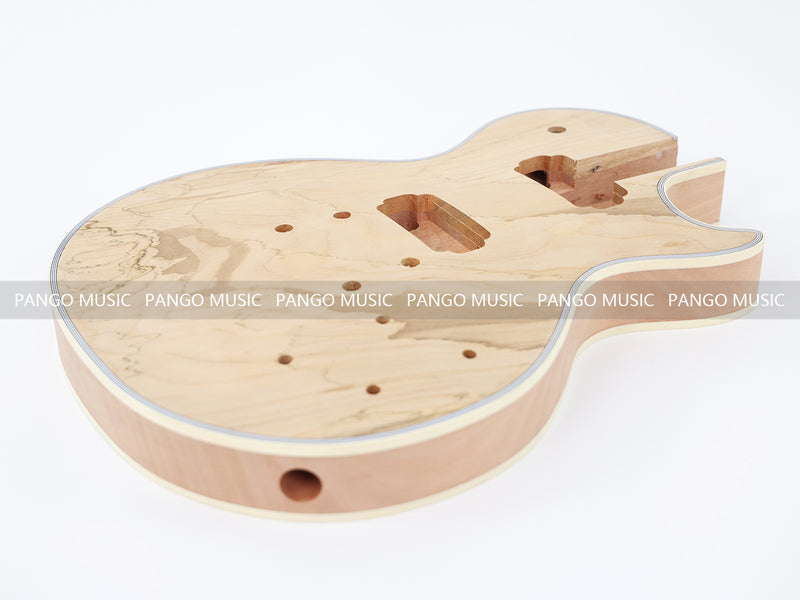 LP Custom Style DIY Electric Guitar Kit with Spalted Maple Top (LRF-040, Limited Edition)