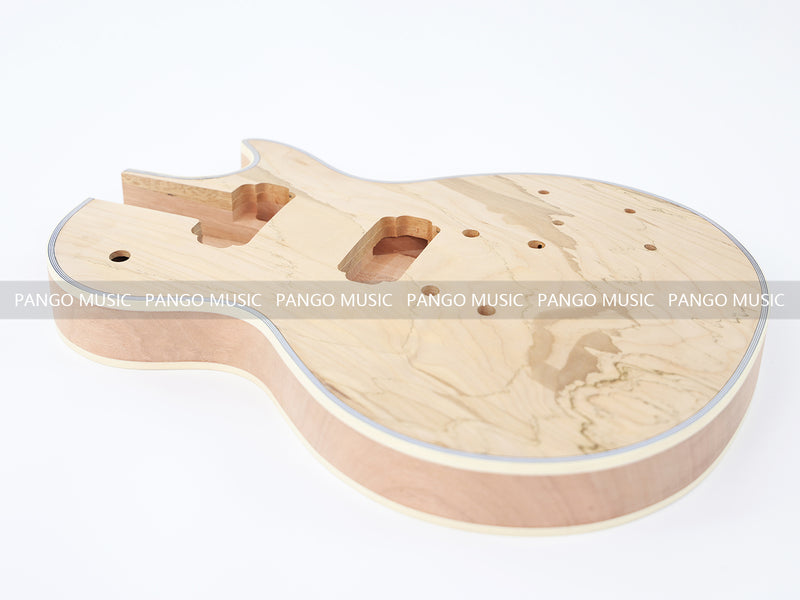 LP Custom Style DIY Electric Guitar Kit with Spalted Maple Top (LRF-040, Limited Edition)
