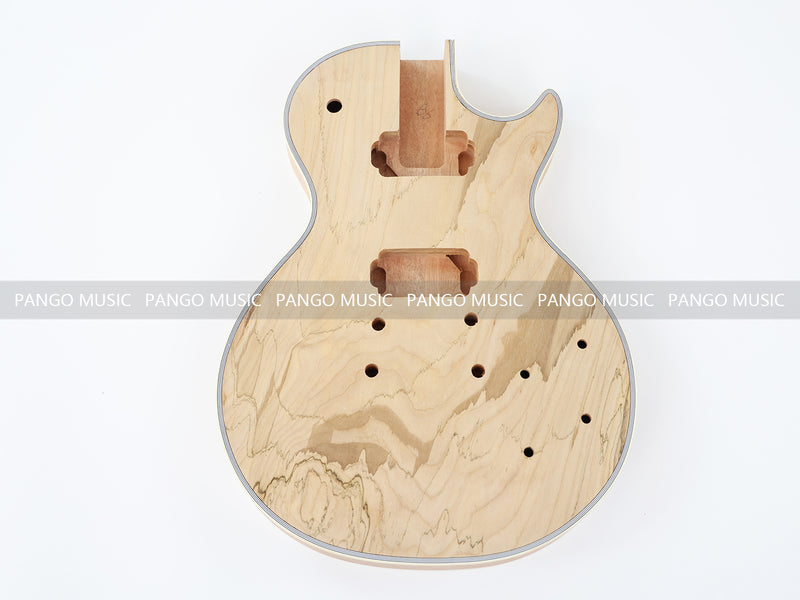 LP Custom Style DIY Electric Guitar Kit with Spalted Maple Top (LRF-040, Limited Edition)