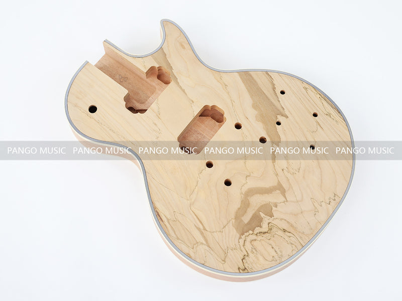 LP Custom Style DIY Electric Guitar Kit with Spalted Maple Top (LRF-040, Limited Edition)