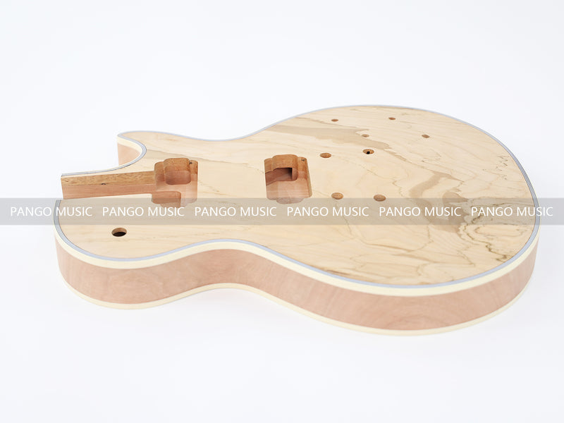 LP Custom Style DIY Electric Guitar Kit with Spalted Maple Top (LRF-040, Limited Edition)