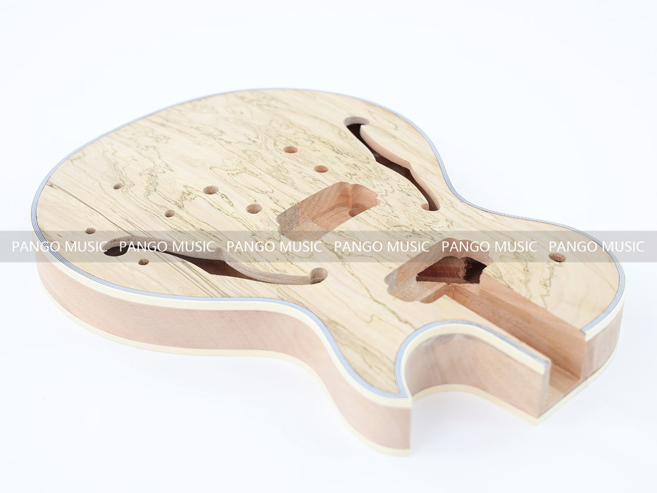 LP Custom Style DIY Electric Guitar Kit with Spalted Maple Top (LRF-041, Limited Edition)