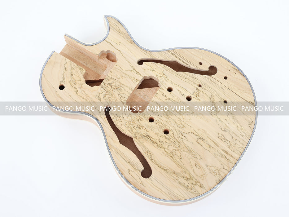 LP Custom Style DIY Electric Guitar Kit with Spalted Maple Top (LRF-041, Limited Edition)