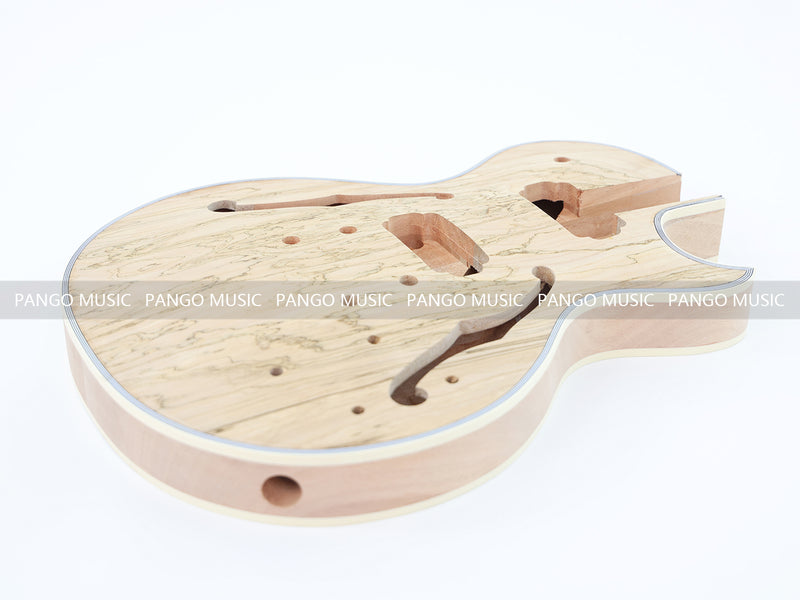 LP Custom Style DIY Electric Guitar Kit with Spalted Maple Top (LRF-041, Limited Edition)