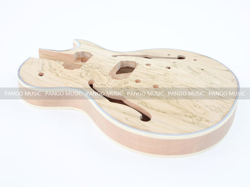 LP Custom Style DIY Electric Guitar Kit with Spalted Maple Top (LRF-041, Limited Edition)