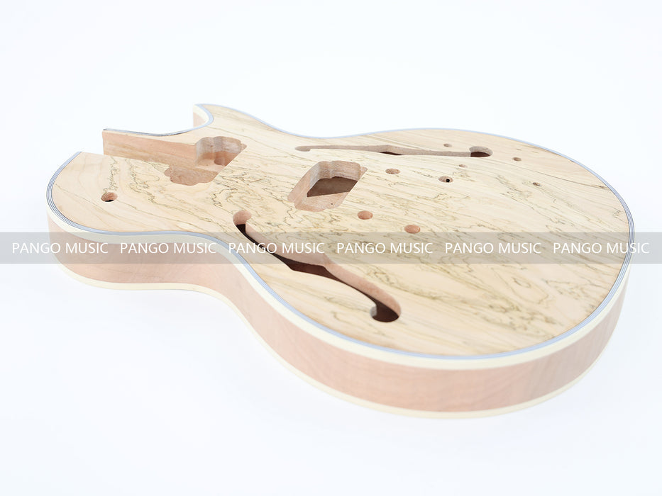 LP Custom Style DIY Electric Guitar Kit with Spalted Maple Top (LRF-041, Limited Edition)