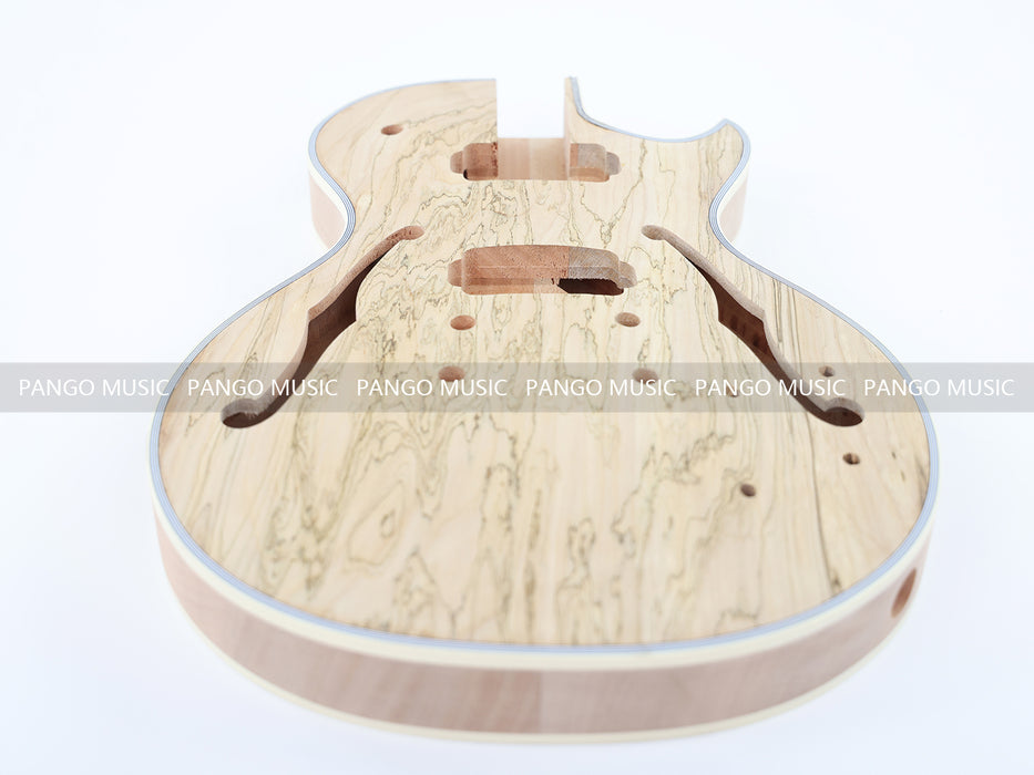 LP Custom Style DIY Electric Guitar Kit with Spalted Maple Top (LRF-041, Limited Edition)
