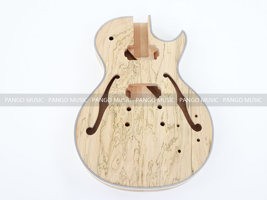 LP Custom Style DIY Electric Guitar Kit with Spalted Maple Top (LRF-041, Limited Edition)
