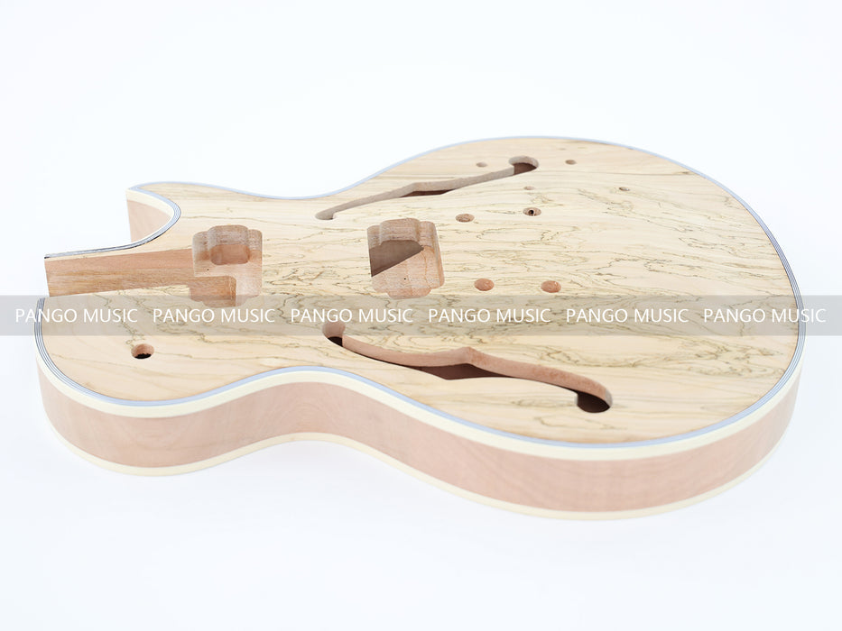 LP Custom Style DIY Electric Guitar Kit with Spalted Maple Top (LRF-041, Limited Edition)