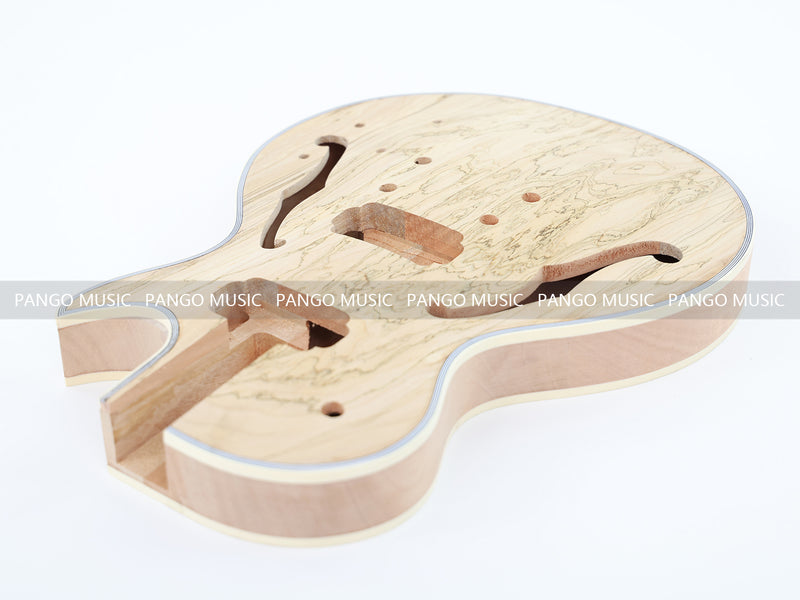 LP Custom Style DIY Electric Guitar Kit with Spalted Maple Top (LRF-041, Limited Edition)