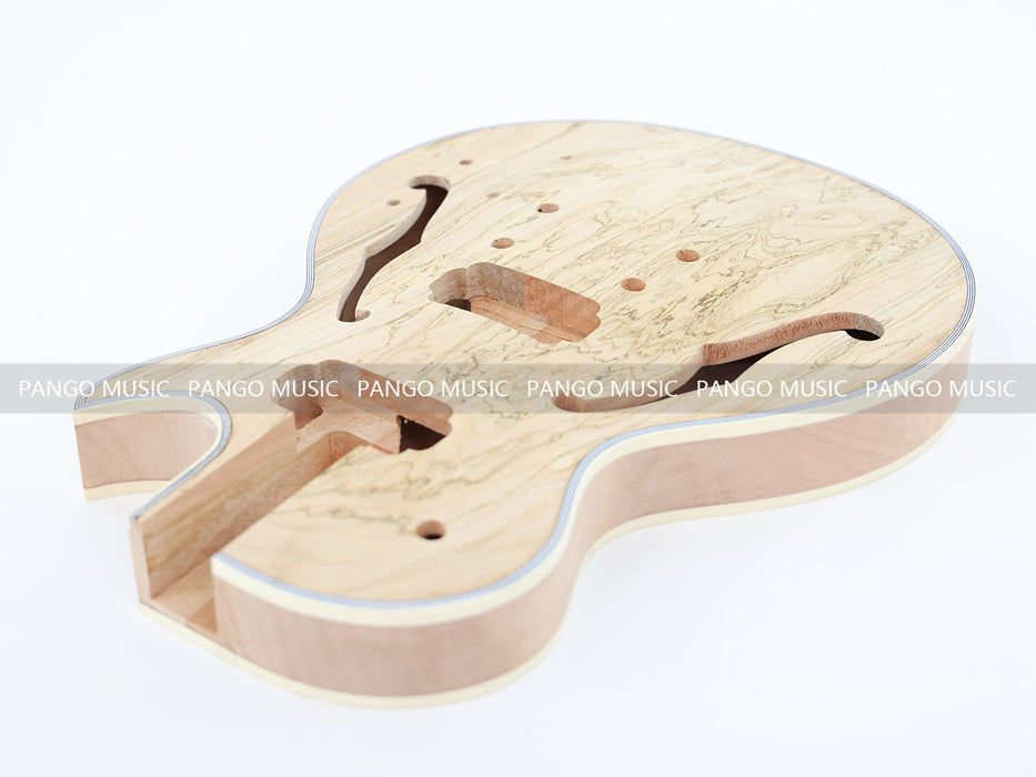 LP Custom Style DIY Electric Guitar Kit with Spalted Maple Top (LRF-041, Limited Edition)