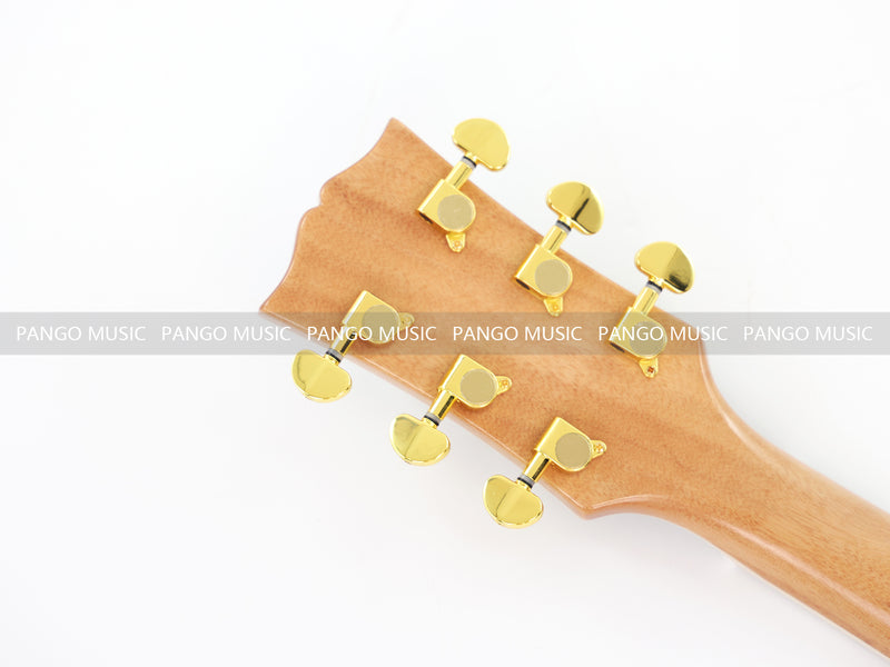 LP Custom Style Electric Guitar with Burl Maple Top (CST-003, No Logo)