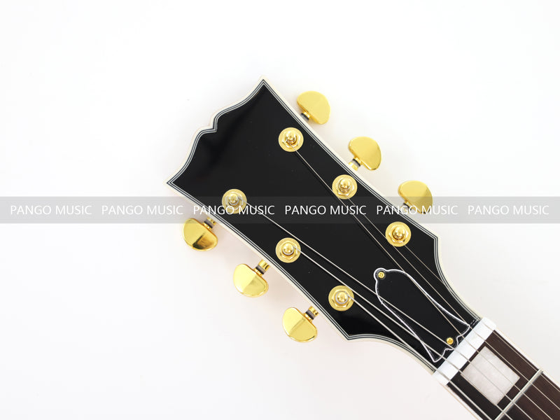 LP Custom Style Electric Guitar with Burl Maple Top (CST-003, No Logo)