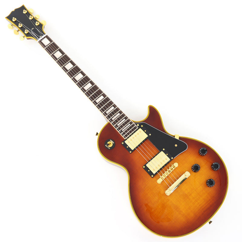 LP Custom Style Electric Guitar with Flamed Maple Top (CST-009)