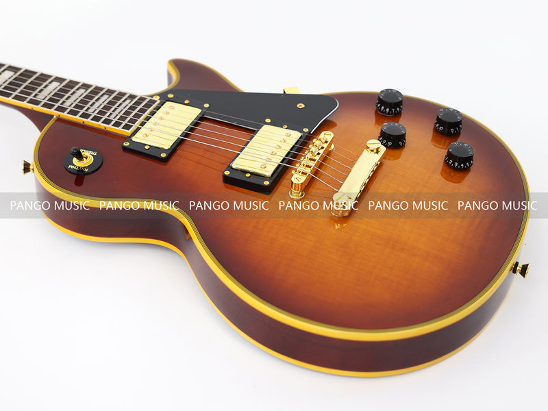 LP Custom Style Electric Guitar with Flamed Maple Top (CST-009)