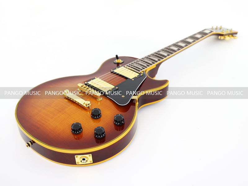 LP Custom Style Electric Guitar with Flamed Maple Top (CST-009)