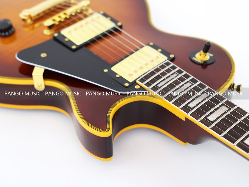 LP Custom Style Electric Guitar with Flamed Maple Top (CST-009)