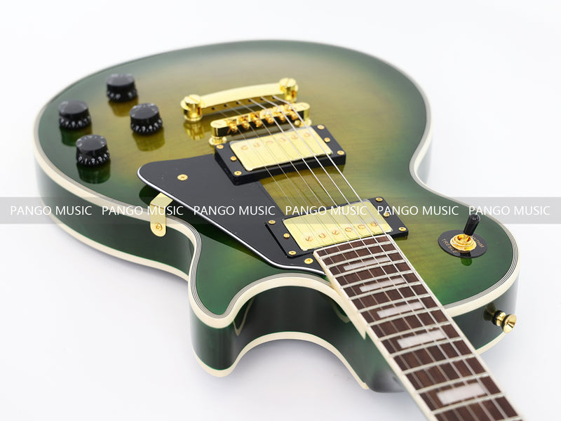 LP Custom Style Electric Guitar with Flamed Maple Top (CST-010)