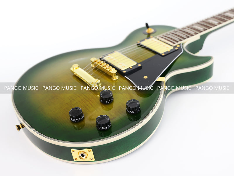 LP Custom Style Electric Guitar with Flamed Maple Top (CST-010)