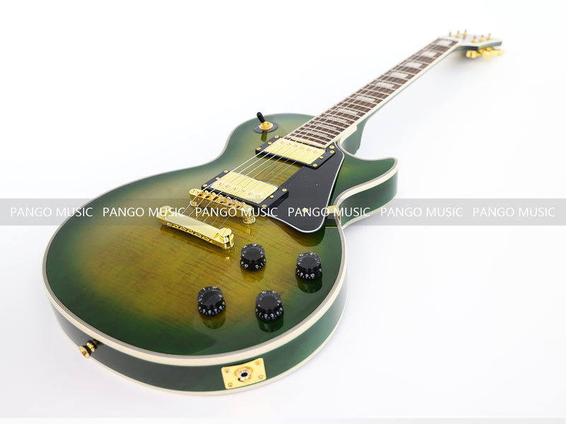 LP Custom Style Electric Guitar with Flamed Maple Top (CST-010)