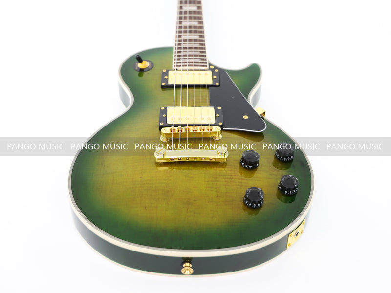 LP Custom Style Electric Guitar with Flamed Maple Top (CST-010)