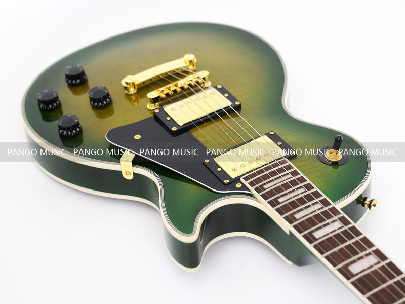 LP Custom Style Electric Guitar with Flamed Maple Top (CST-010)