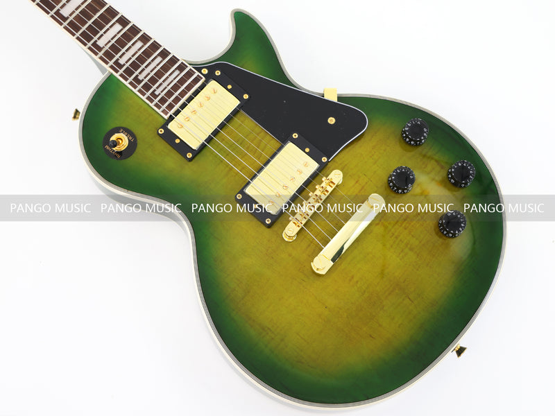 LP Custom Style Electric Guitar with Flamed Maple Top (CST-010)