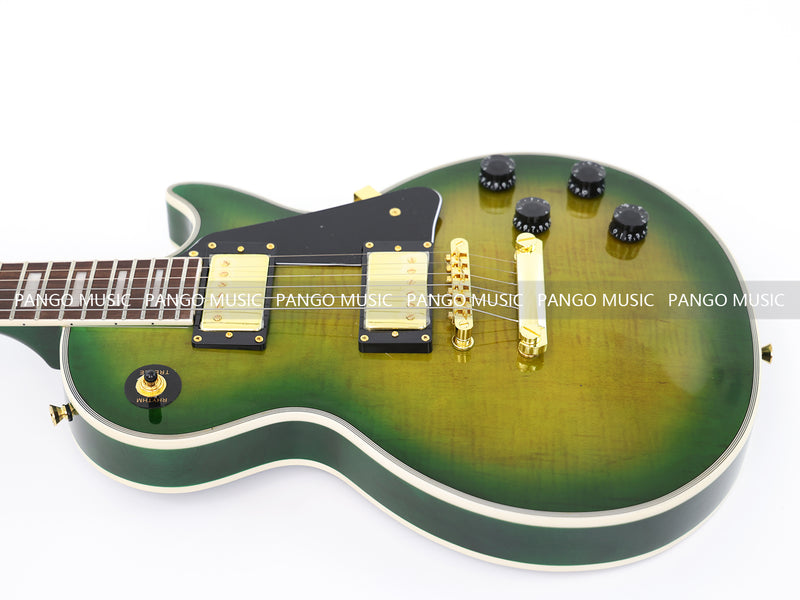 LP Custom Style Electric Guitar with Flamed Maple Top (CST-010)