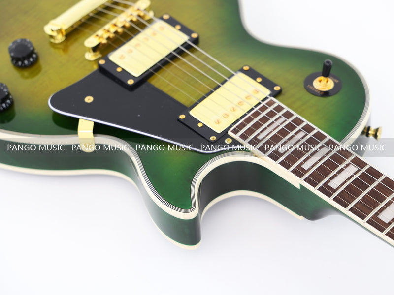 LP Custom Style Electric Guitar with Flamed Maple Top (CST-010)