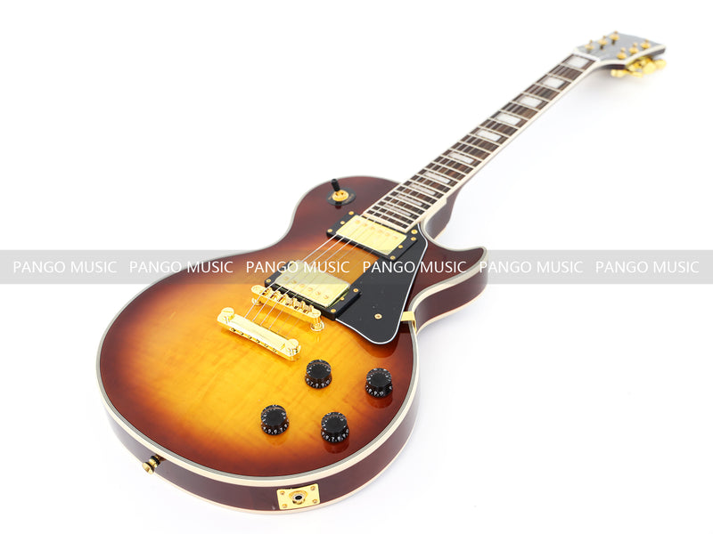 LP Custom Style Electric Guitar with Flamed Maple Top (CST-011)