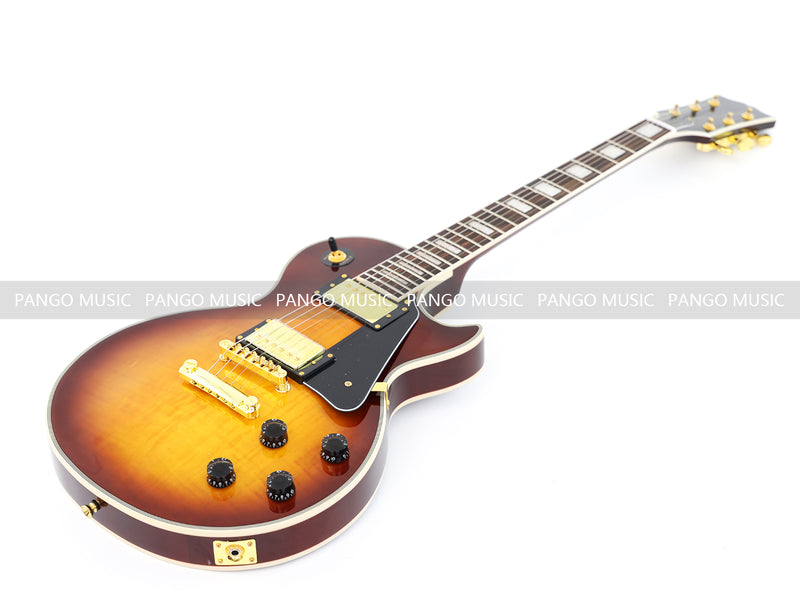 LP Custom Style Electric Guitar with Flamed Maple Top (CST-011)