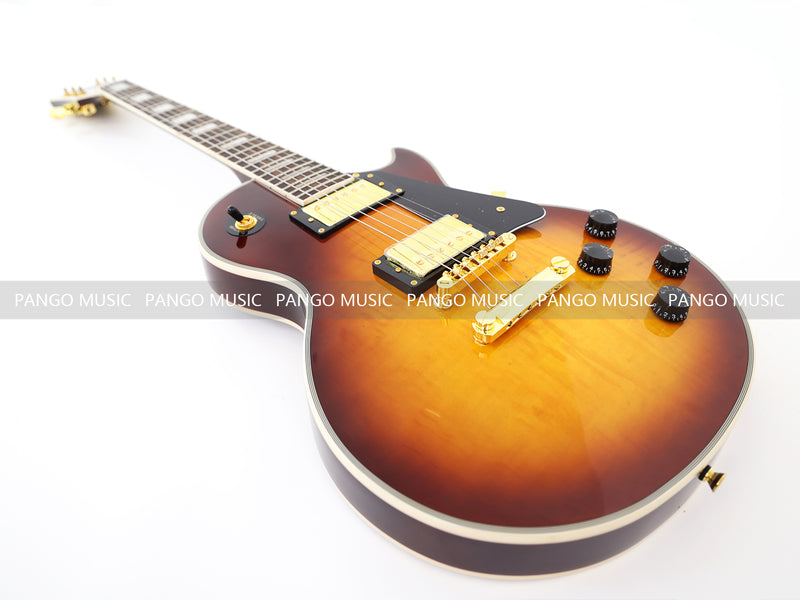 LP Custom Style Electric Guitar with Flamed Maple Top (CST-011)