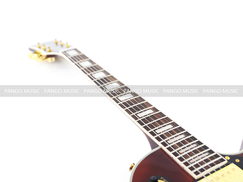 LP Custom Style Electric Guitar with Flamed Maple Top (CST-011)