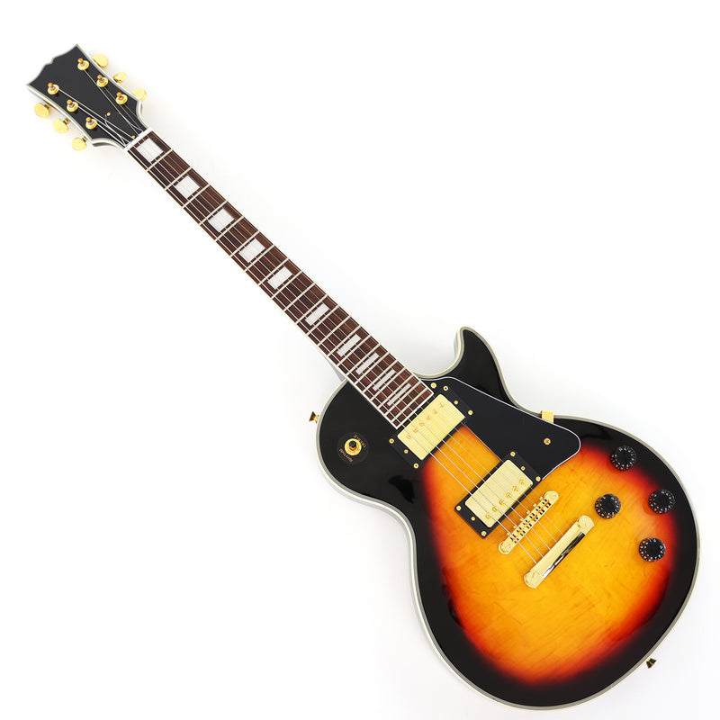 LP Custom Style Electric Guitar with Flamed Maple Top (CST-012)