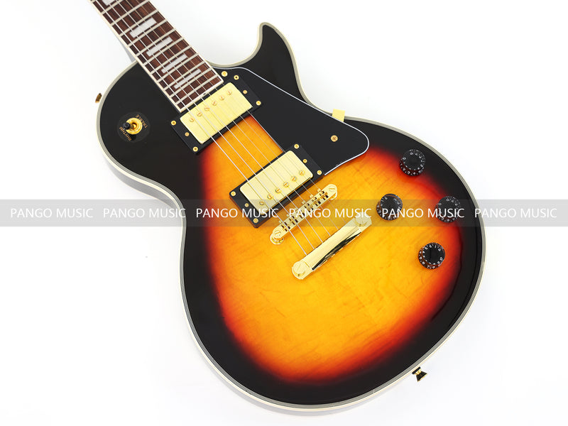 LP Custom Style Electric Guitar with Flamed Maple Top (CST-012)