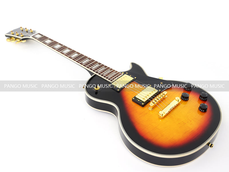 LP Custom Style Electric Guitar with Flamed Maple Top (CST-012)