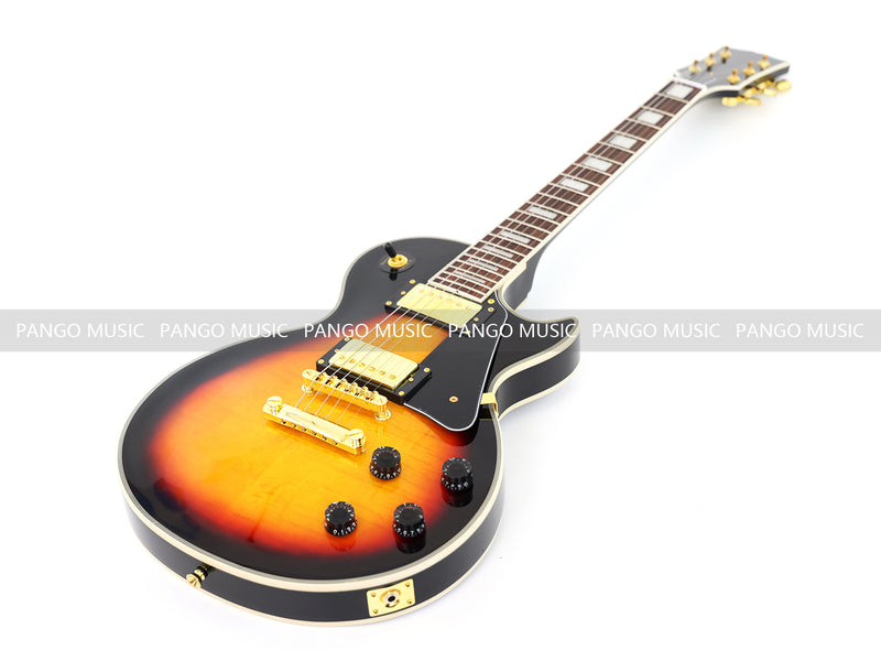 LP Custom Style Electric Guitar with Flamed Maple Top (CST-012)