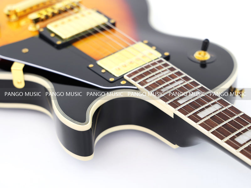 LP Custom Style Electric Guitar with Flamed Maple Top (CST-012)